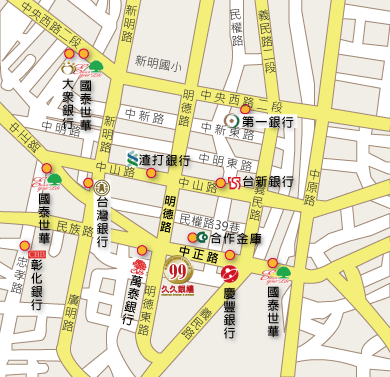 高雄久久銀樓，附近銀行位址